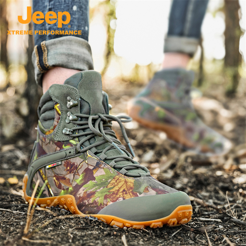 JEEP/吉普秋冬季户外登山靴舒适耐磨运动潮鞋休闲沙漠高帮徒步鞋 