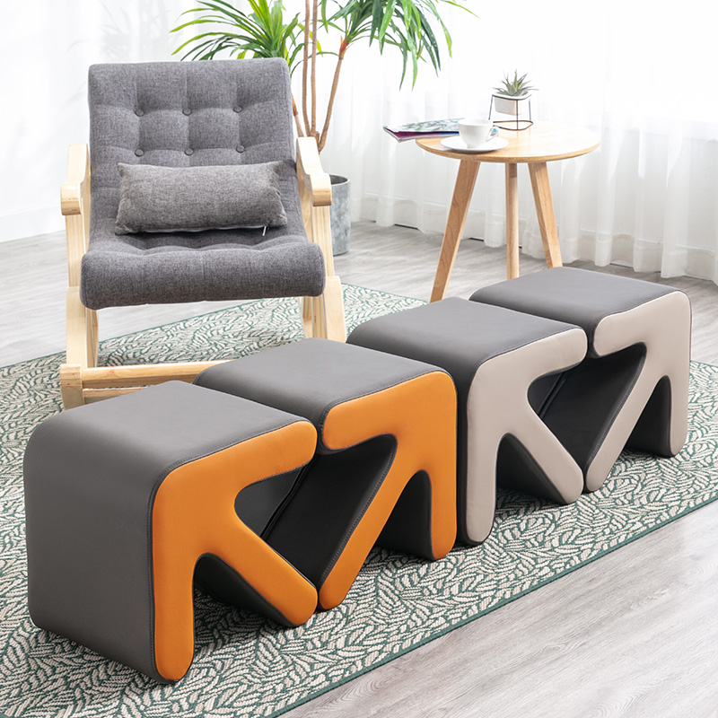 【宠粉专供】家用客厅创意矮凳儿童简易箭头板凳进门口简约换鞋凳