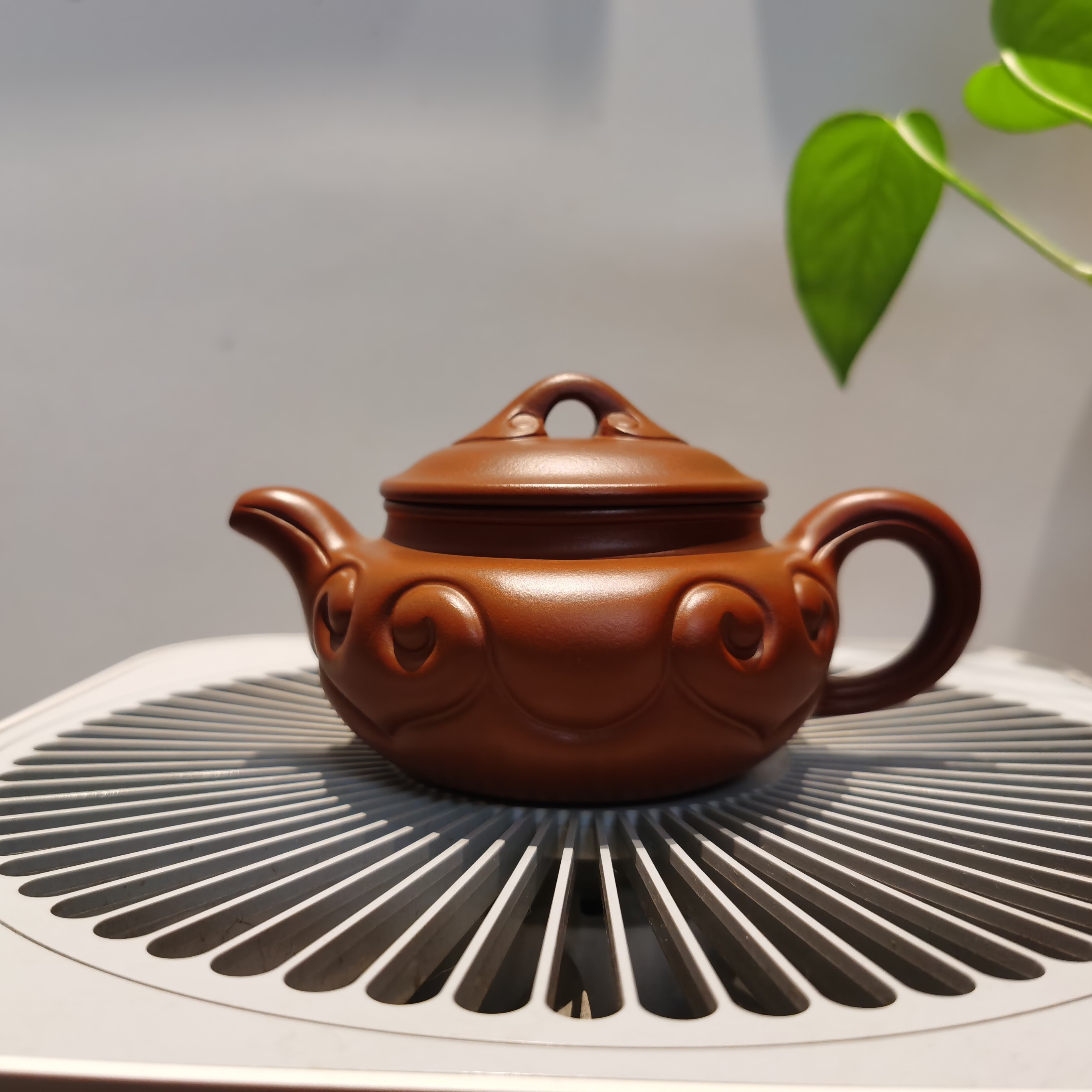 宜兴紫砂睿丰堂全手工如意仿古