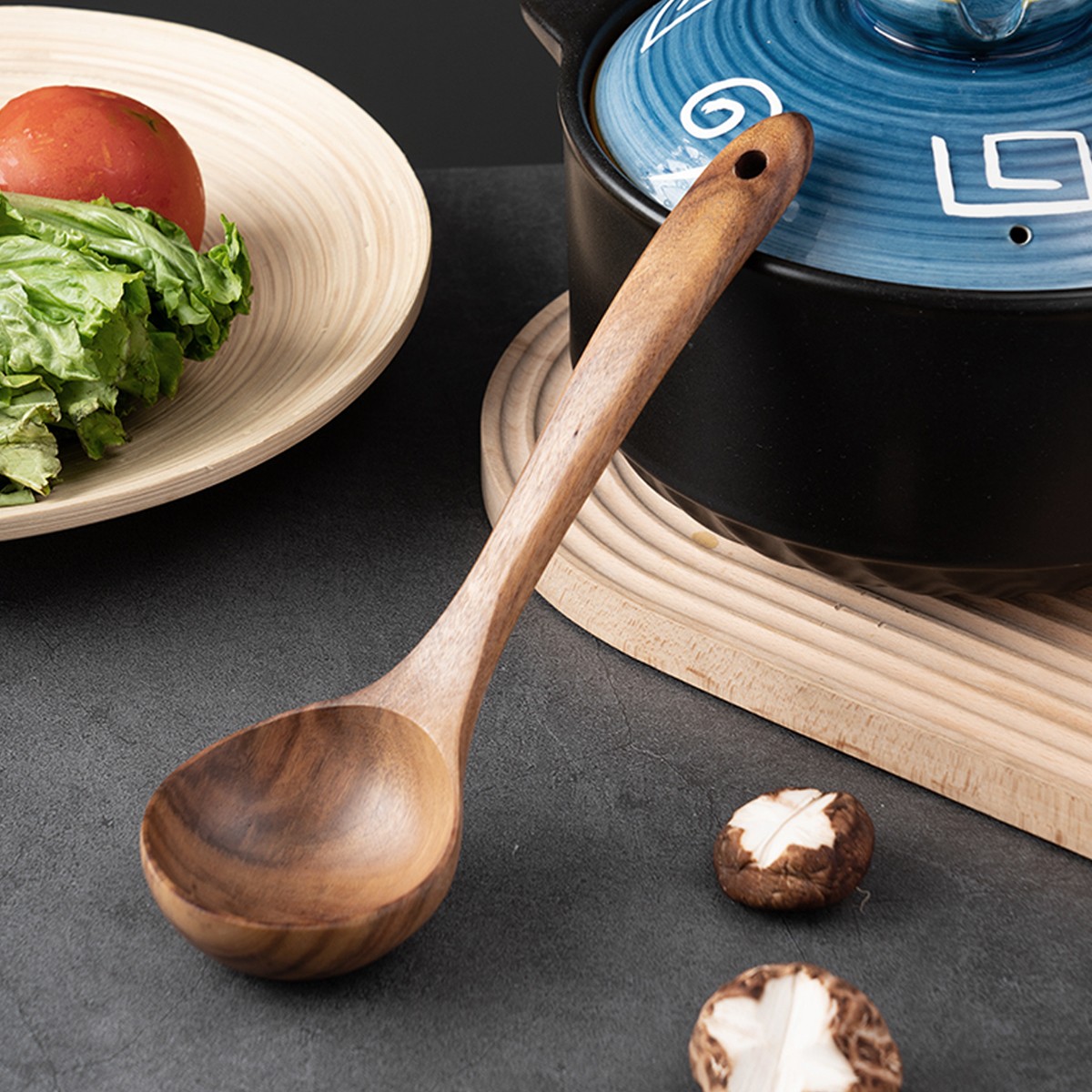 guiwei/归味相思木汤勺家用木勺长柄盛汤盛粥大汤勺粥勺实木大号