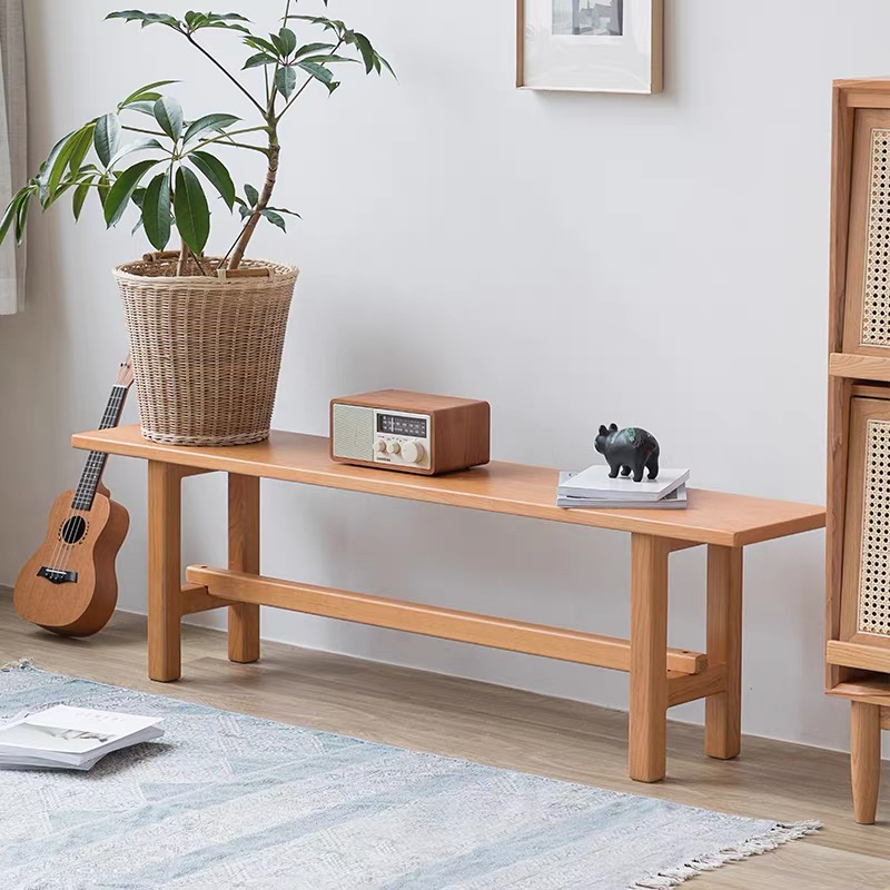 大板凳客厅北欧实木茶几凳餐桌长凳换鞋凳简约家用凳子长板凳创意