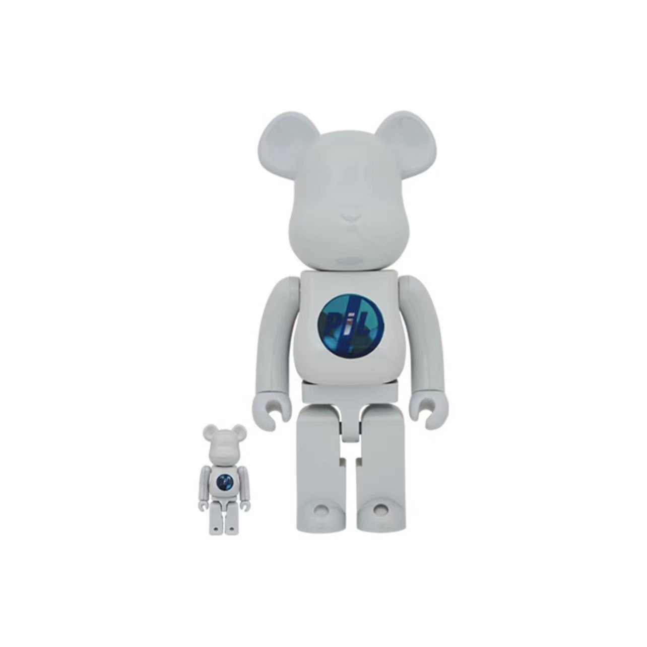Bearbrick 积木熊 白色药丸 400%+100%