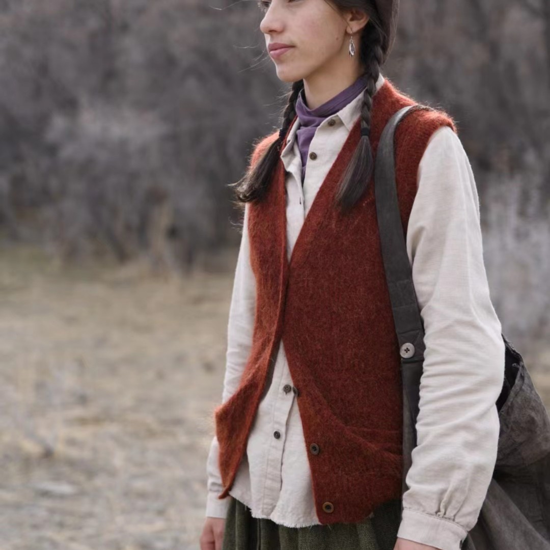 7折针织马甲 左岸迷香开衫马甲