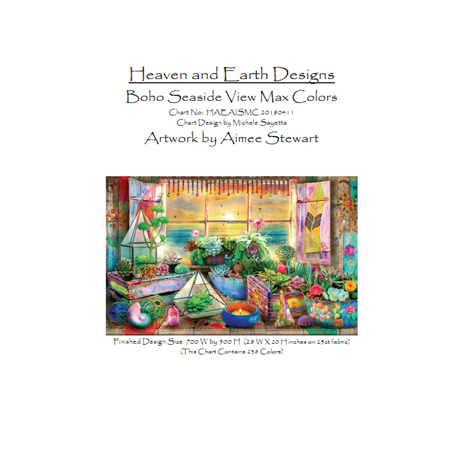 十字绣窗边的波西米亚海滨风景2023新款线绣客厅大幅风景欧式25CT