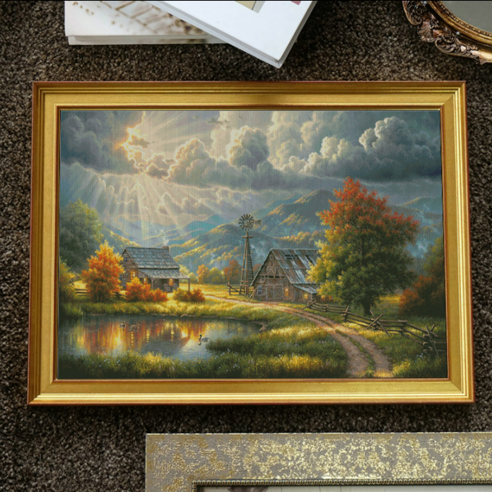 晨曦之光十字绣2023新款自己绣手工客厅卧室小画刺绣DIY现代简约