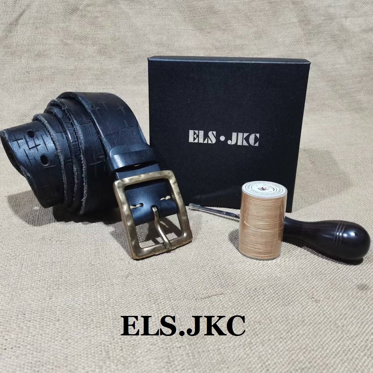ELS.JKC品牌复古做旧皮带