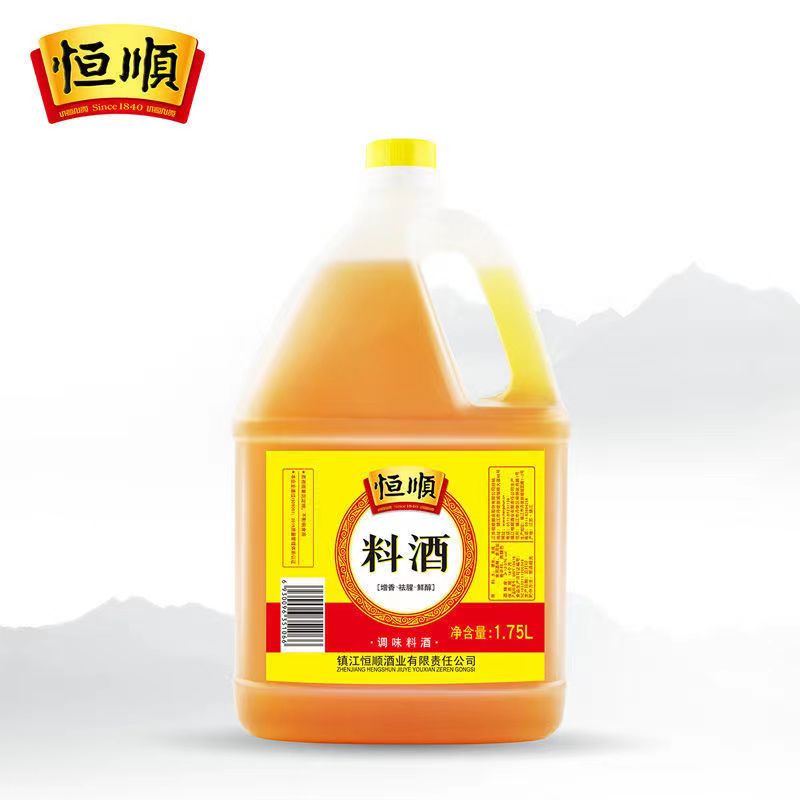 恒顺料酒1.75L桶装家用调味炒菜卤煮红烧腊肉增香去腥提鲜调味料