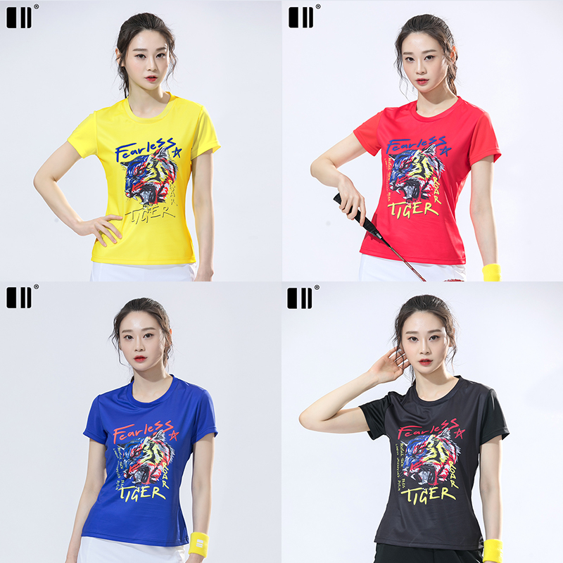 D111161单双号羽毛球服男女透气速干衣上衣网球服时尚