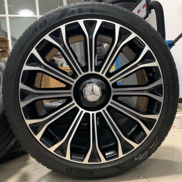 奔驰迈巴赫S450原厂进口拆车20寸轮毂盖轮胎锻造S320S400改装升级