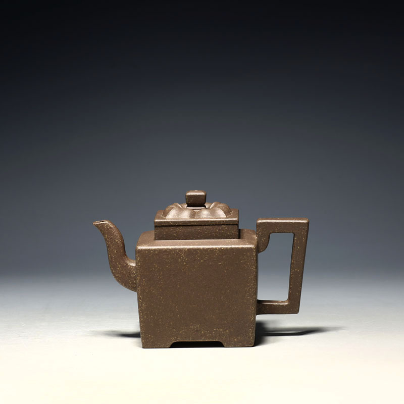 明理茶艺宜兴紫砂壶茶壶吴鸣弟子胡朝君全手工方器 400CC四方逸菱