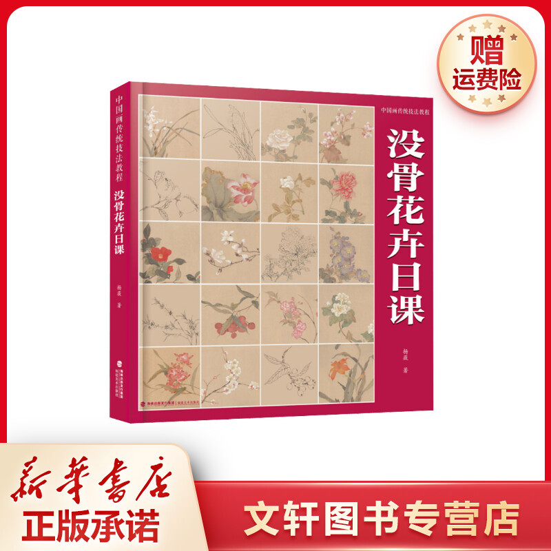 【文轩】中国画传统技法教程 没骨花卉日课 美术理论