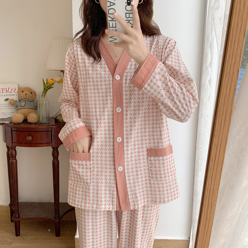 【纯棉100%棉】3-11月新款月子服套装春秋夏季孕妇产后哺乳喂奶睡衣