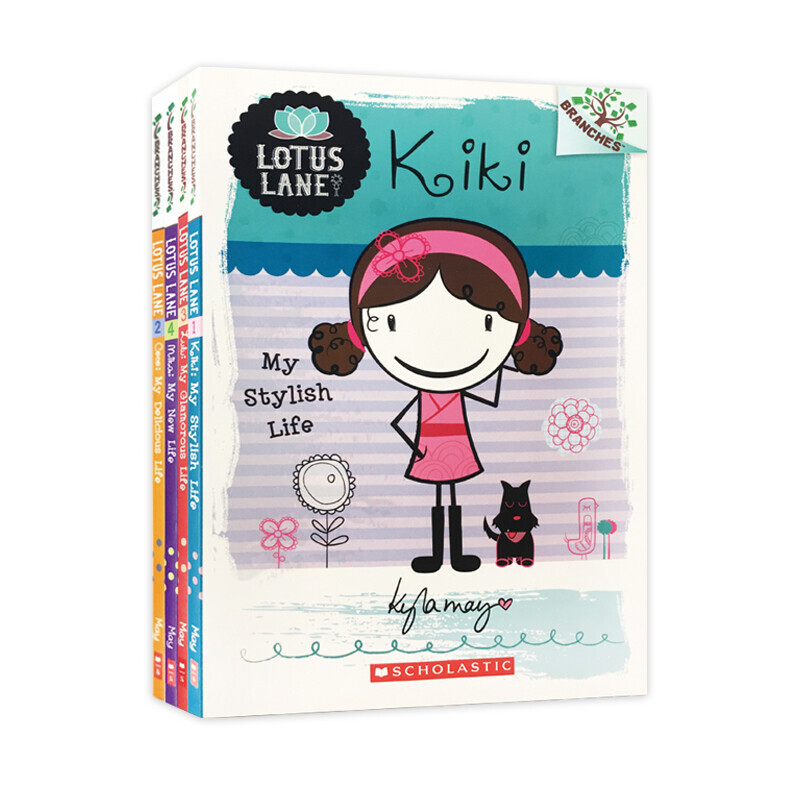 学乐初章书ar3-4莲花巷日记 (AR3-4) 4册LOTUS LANE英文原版书