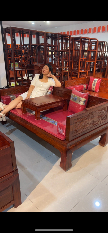 大料山水罗汉床 大款罗汉床