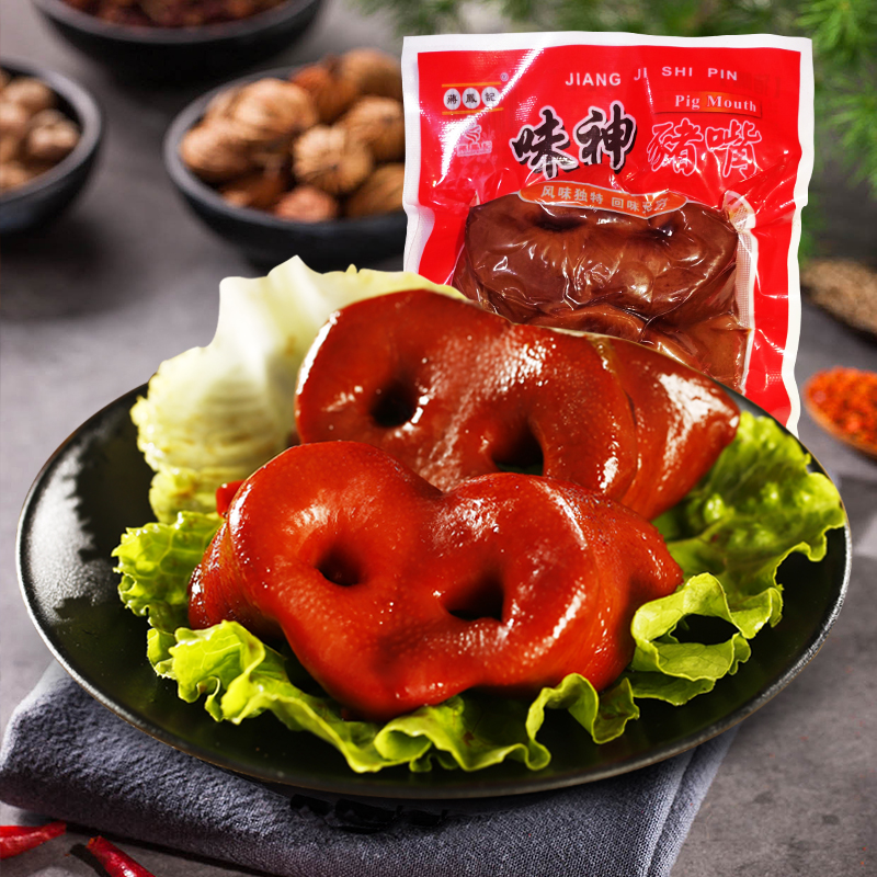 蒋凤记五香猪鼻熟食即食常温猪拱嘴真空卤味小吃下酒菜200g/袋