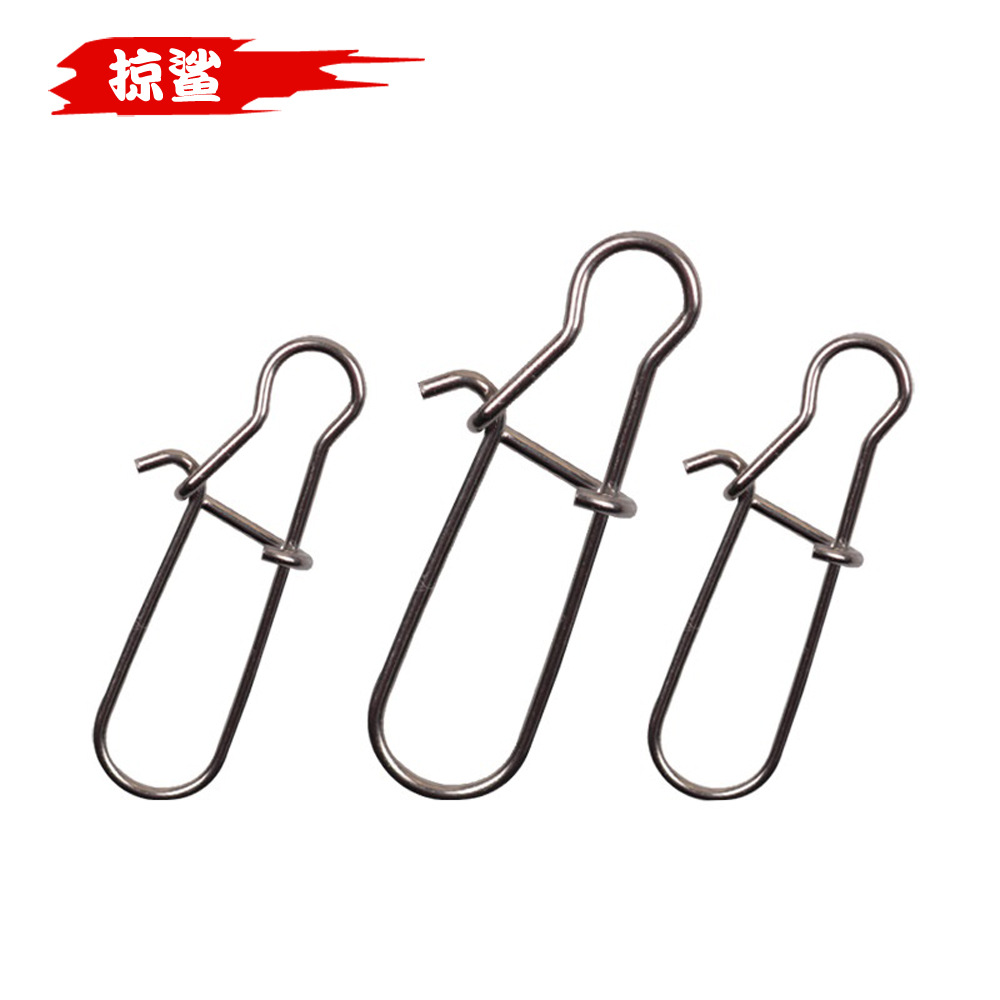 100只葫芦形路亚增强别针连接器八字环连接器路亚饵连接环连接扣