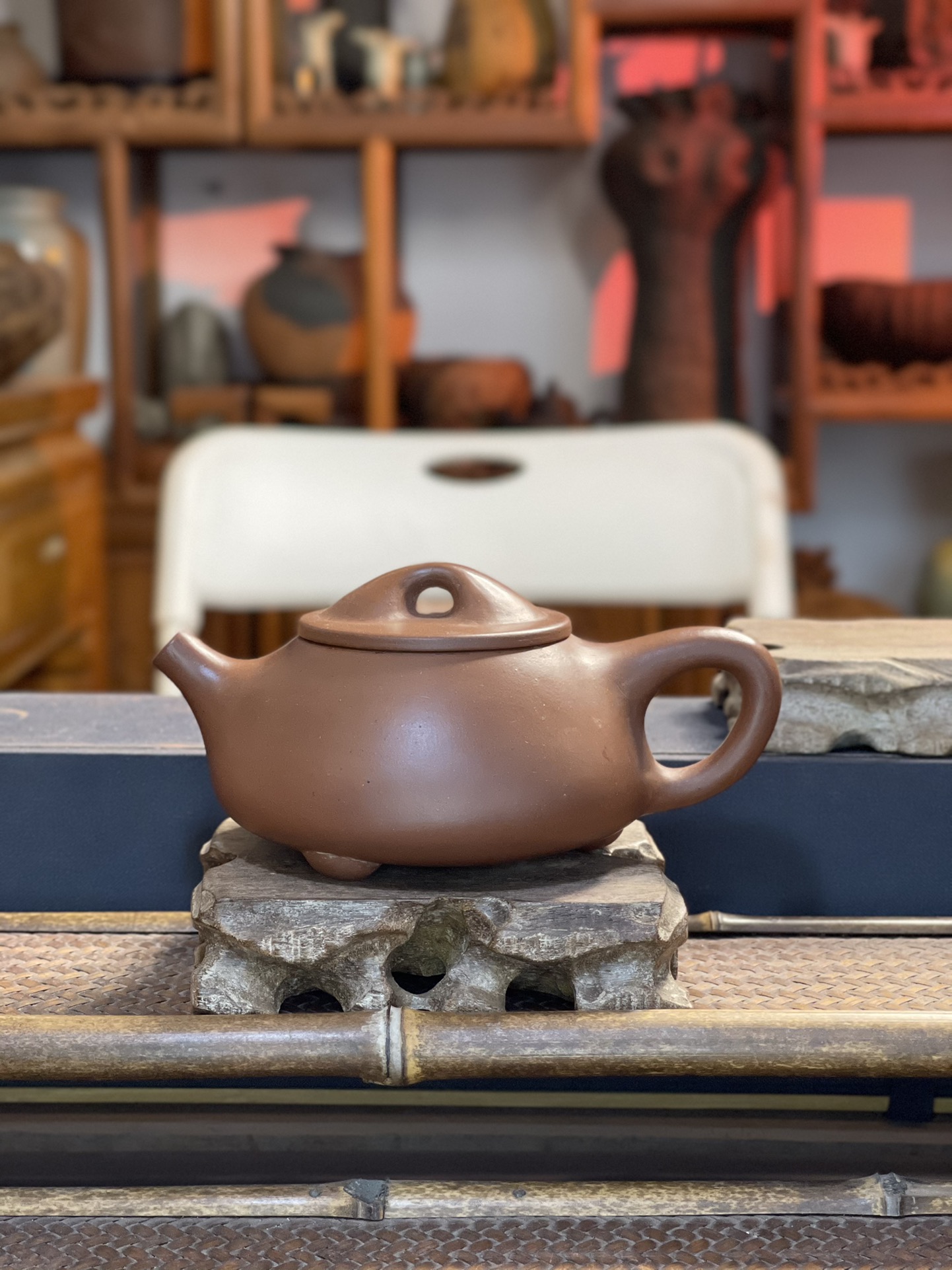 朱砂泥 稀缺原矿老料 全手曼瓢紫砂壶