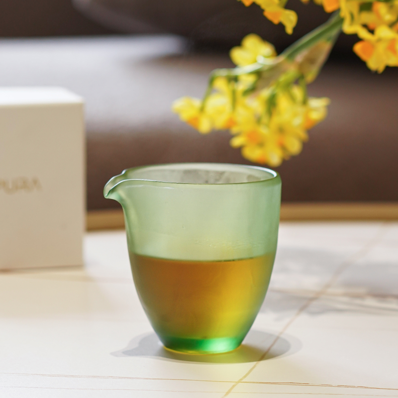 KANPURA/卡普拉元默公道杯手工古法琉璃帝王绿（150ml）