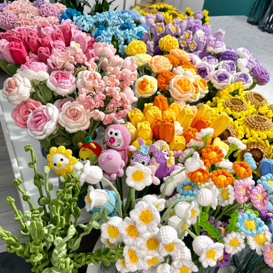 手工成品 爱集艺家手工玩偶挂件 花束摆件 手伴礼