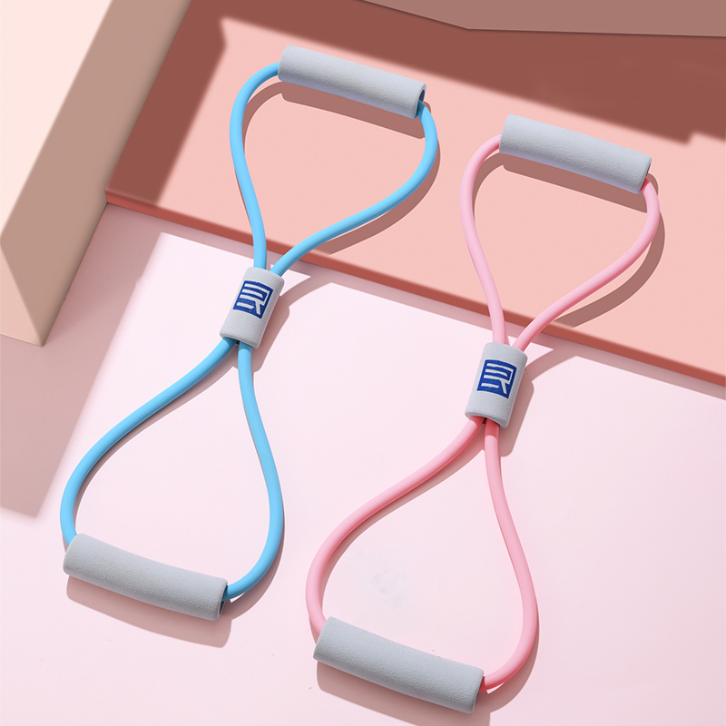 迈康8字拉力器开背练肩瘦背神器健身拉力绳乳胶管弹力绳女塑形