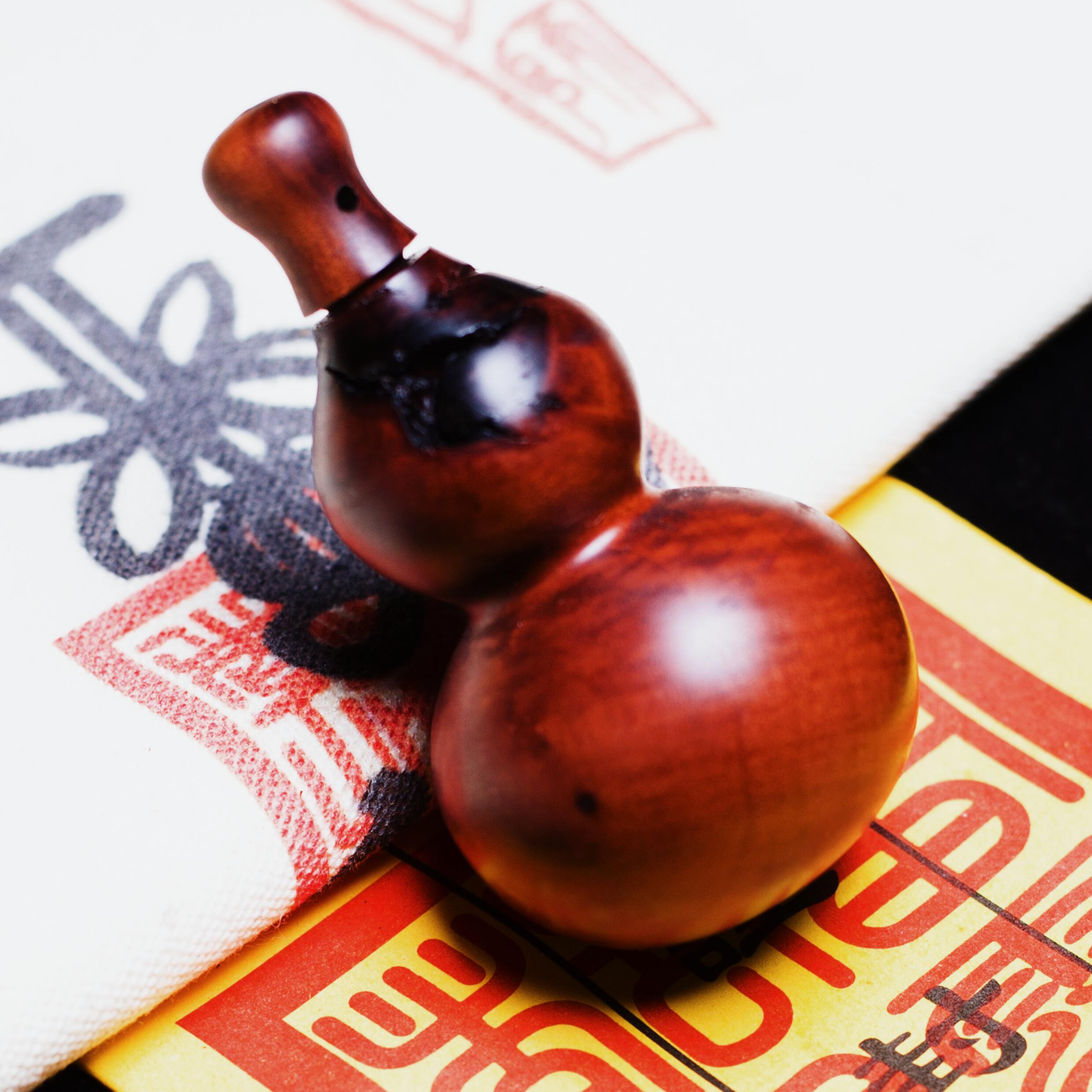 雷击枣木大号葫芦挂件手把件