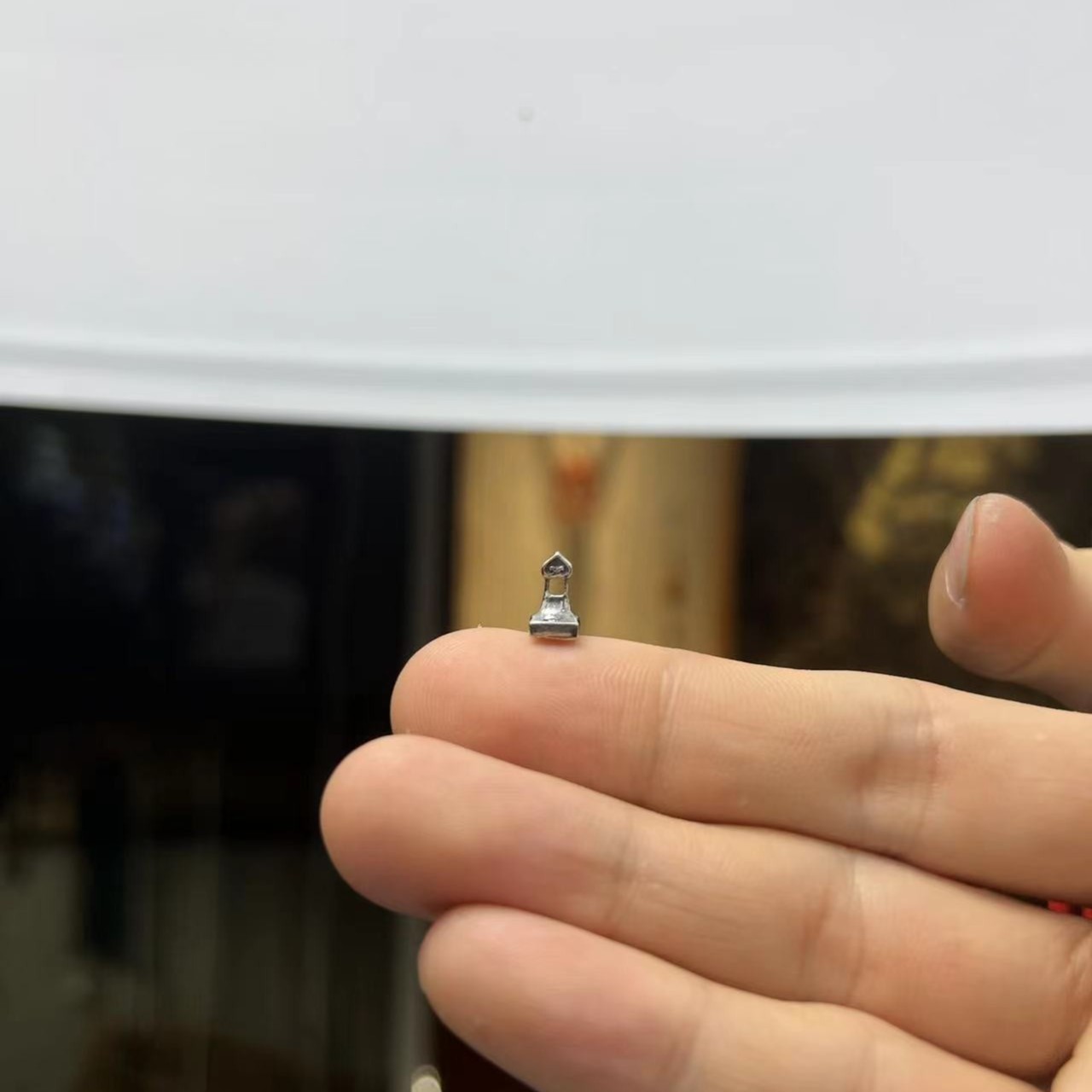 925银银制品 S925银擦擦印章，小号，配5/6尺寸，一个1克