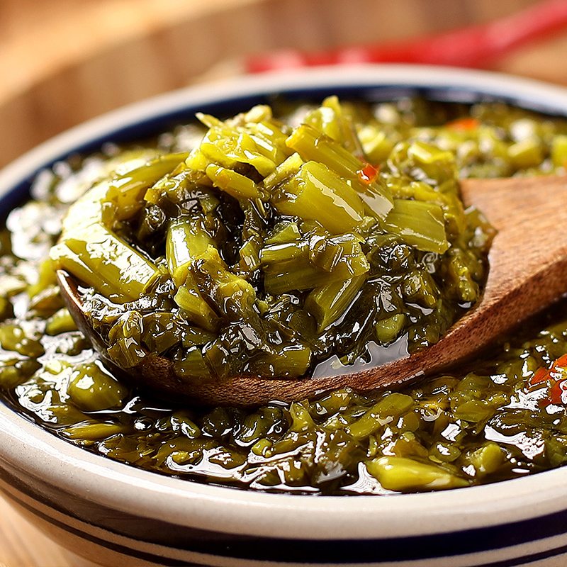 安徽特产手工腌制油菜苔下饭菜小菜子童年的味道258克包邮
