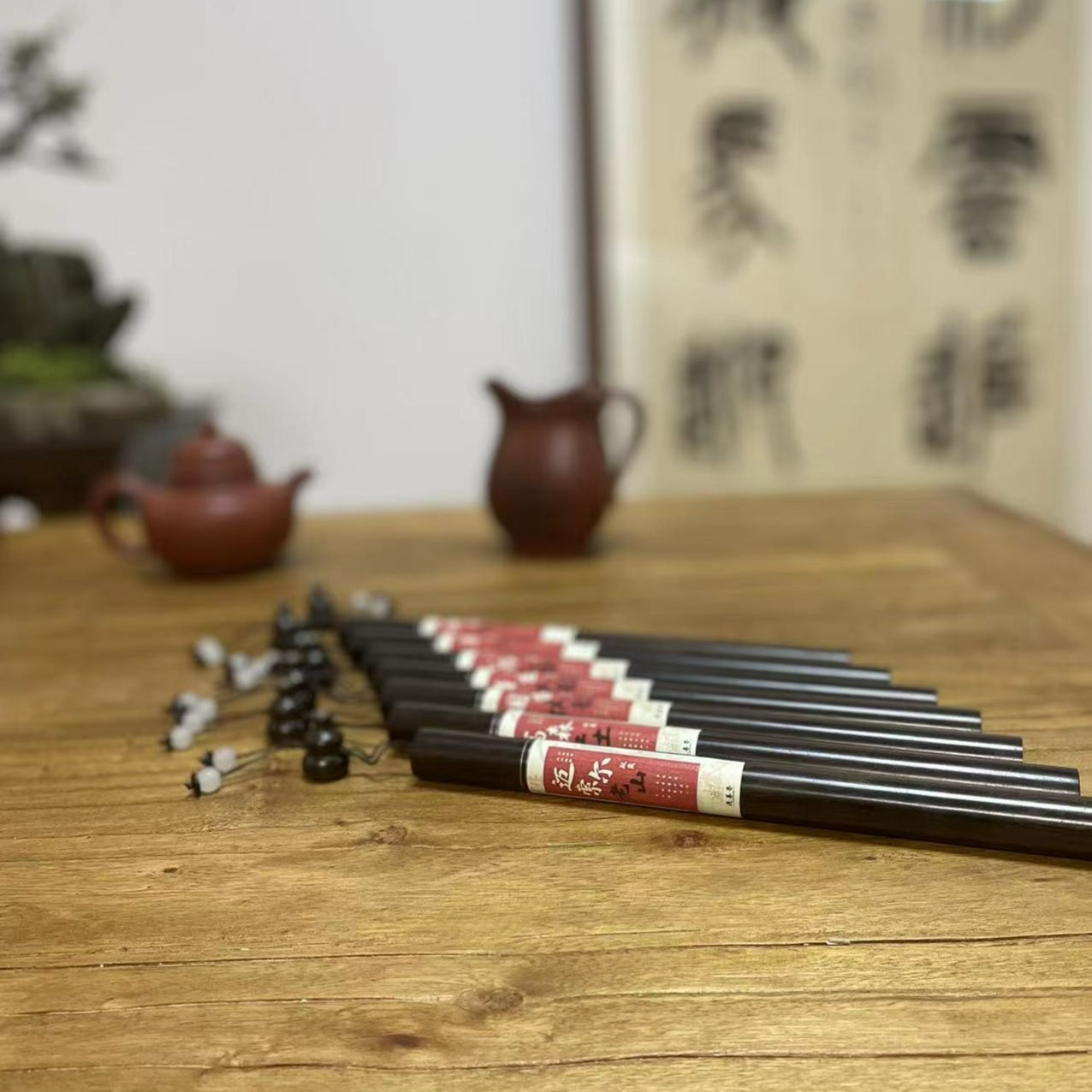 遇善—殿藏高阶沉檀香组合 10g黑檀木管装线香