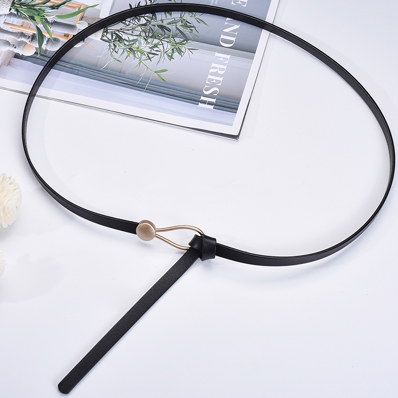 热销款女士打结皮带百搭细腰带搭配装饰连衣裙外套时尚收腰真皮