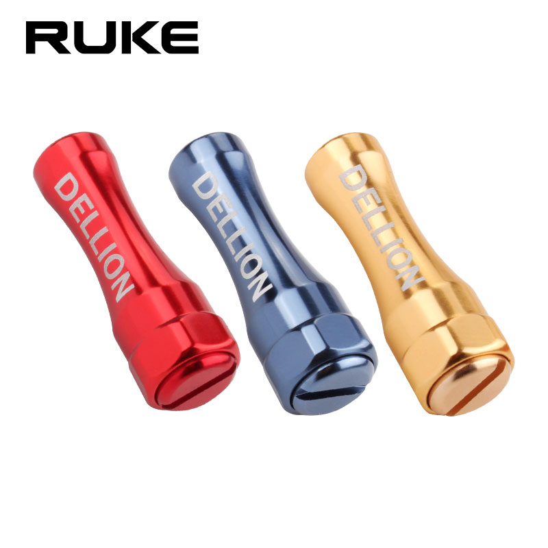 RUKE路亚水滴轮纺车轮改装铝合金轻量化握丸DIY摇臂摇把S/D通用