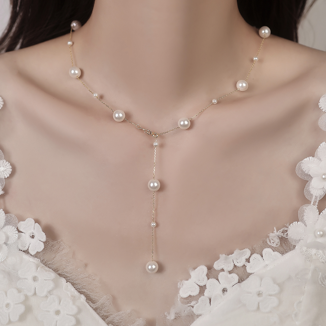 链子925银 法式高级感轻奢百搭满天星项链锁骨链（长度54cm）