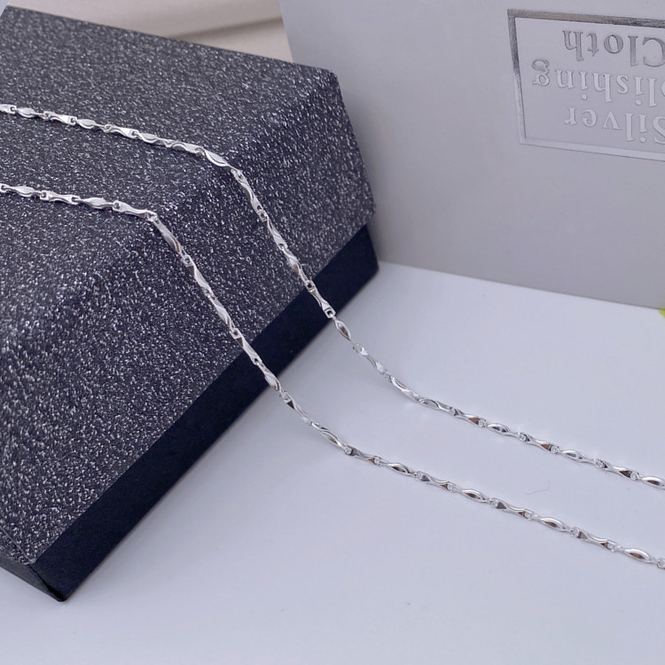 链子足银 足银999元宝链  简洁大方易搭配 45cm 50cm