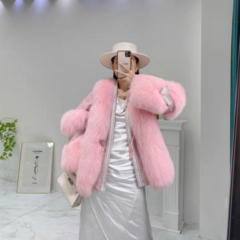 【小雪·心选】2027铆钉外套上衣女外套小香风