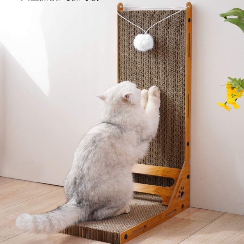 喵仙儿L立式固定猫咪大型抓板立猫抓板毛球款耐磨耐抓猫玩具磨爪