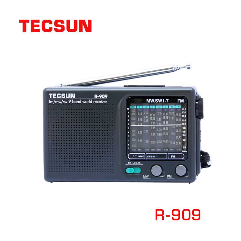 Tecsun/德生R-909袖珍便携操作简单调频、调幅、接收短波收音机