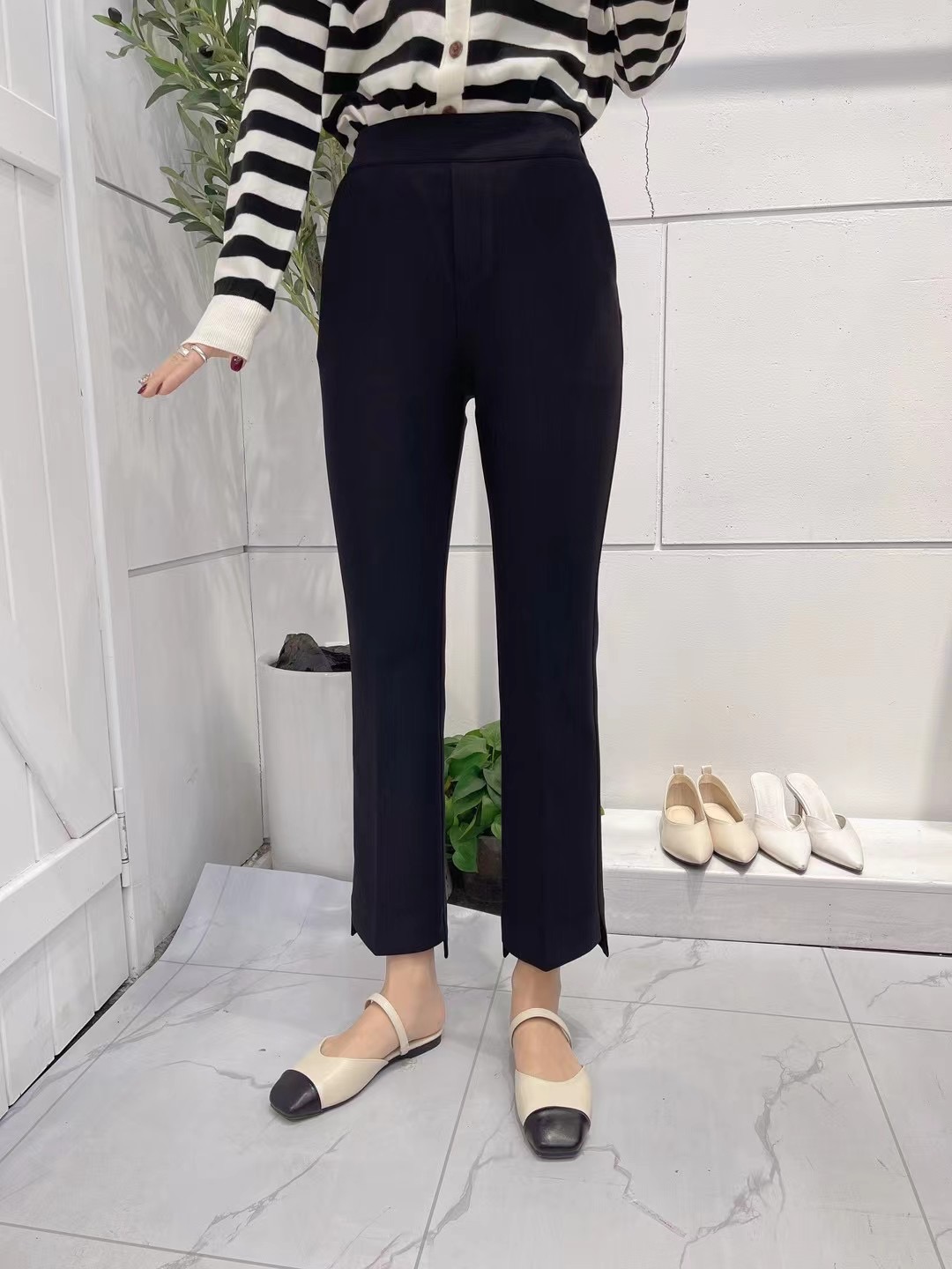 新款百搭弹力魔术裤