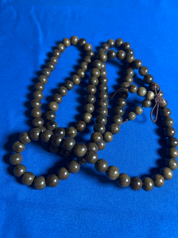 阴沉木108*0.8手串手工打磨