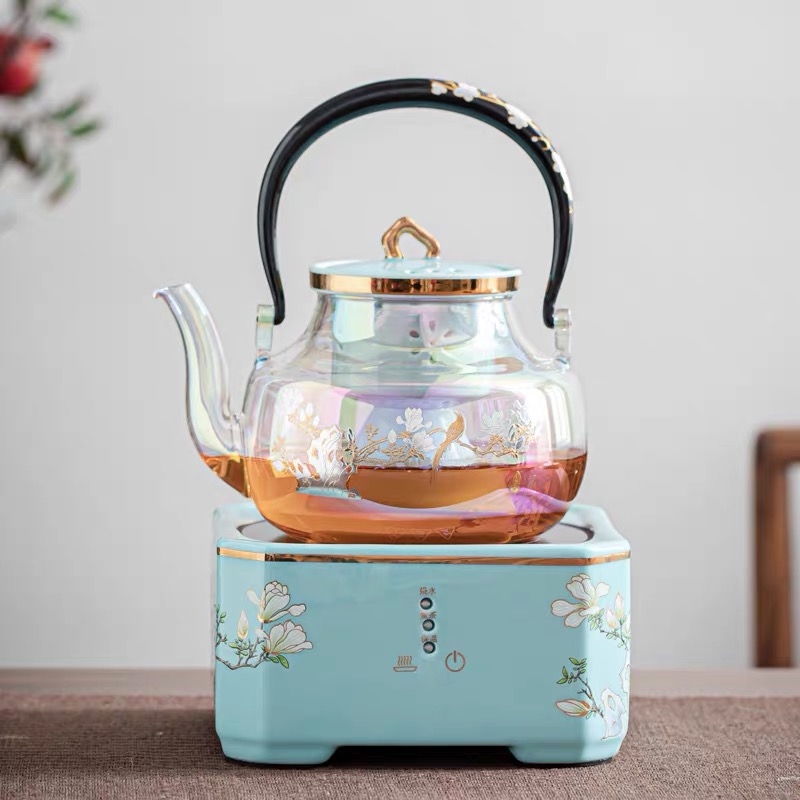 提夫尼蓝陶瓷外壳电陶炉套装功率：1500w