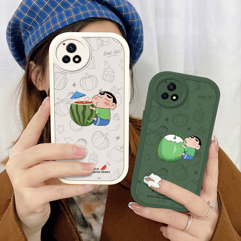 喝果汁vivoy52s手机壳VIVOY31s保护套y53s女款可爱搞怪小羊皮Y30