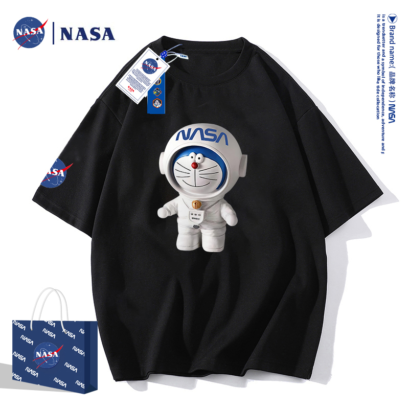 111 NASA 联名款2022新款纯棉T恤女款新疆长绒棉89234