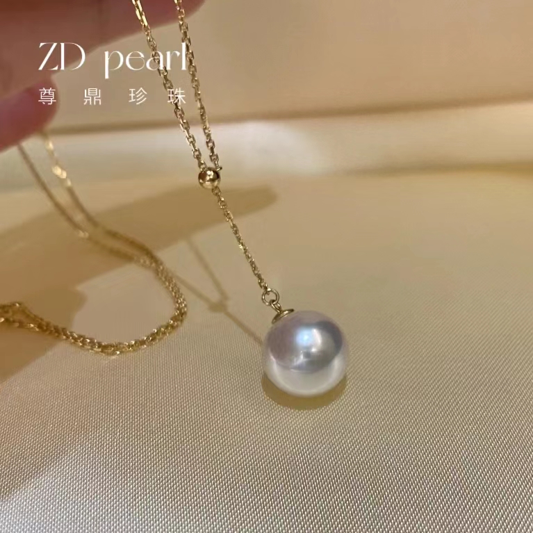 【Nami】尊鼎珍珠-18k金Y链海水akoya珍珠链坠8-8.5mm-Nami