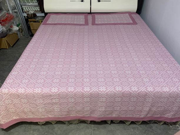 手工粗布提花工艺，柔软舒适透气性好