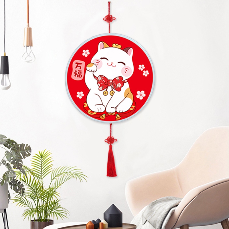 DC/蒂彩【可爱猫狗 】diy手工十字绣带框钻石绣