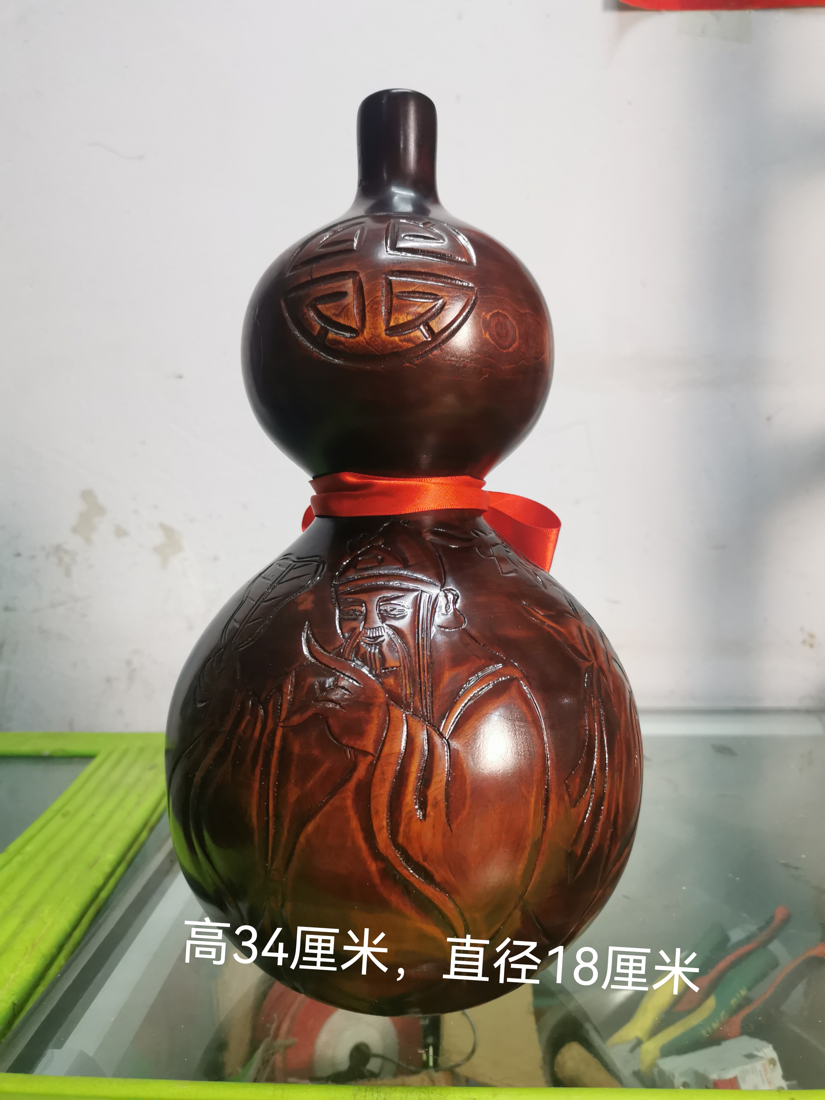 东北山桃木福禄寿葫芦