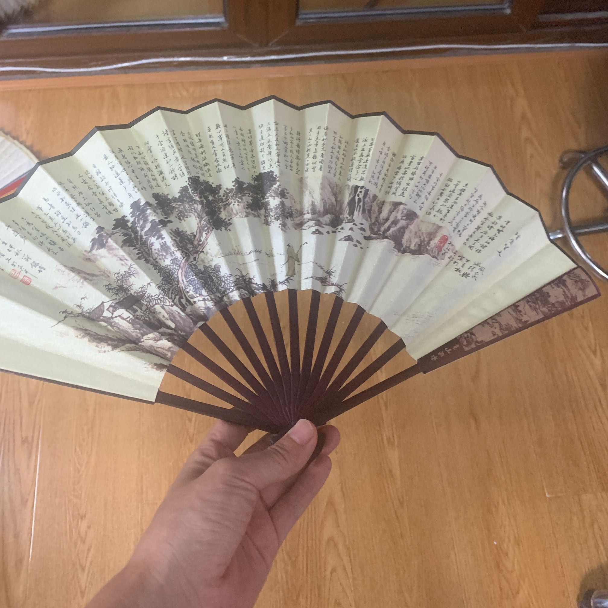 绢布扇子夏季扇风实用随身便携