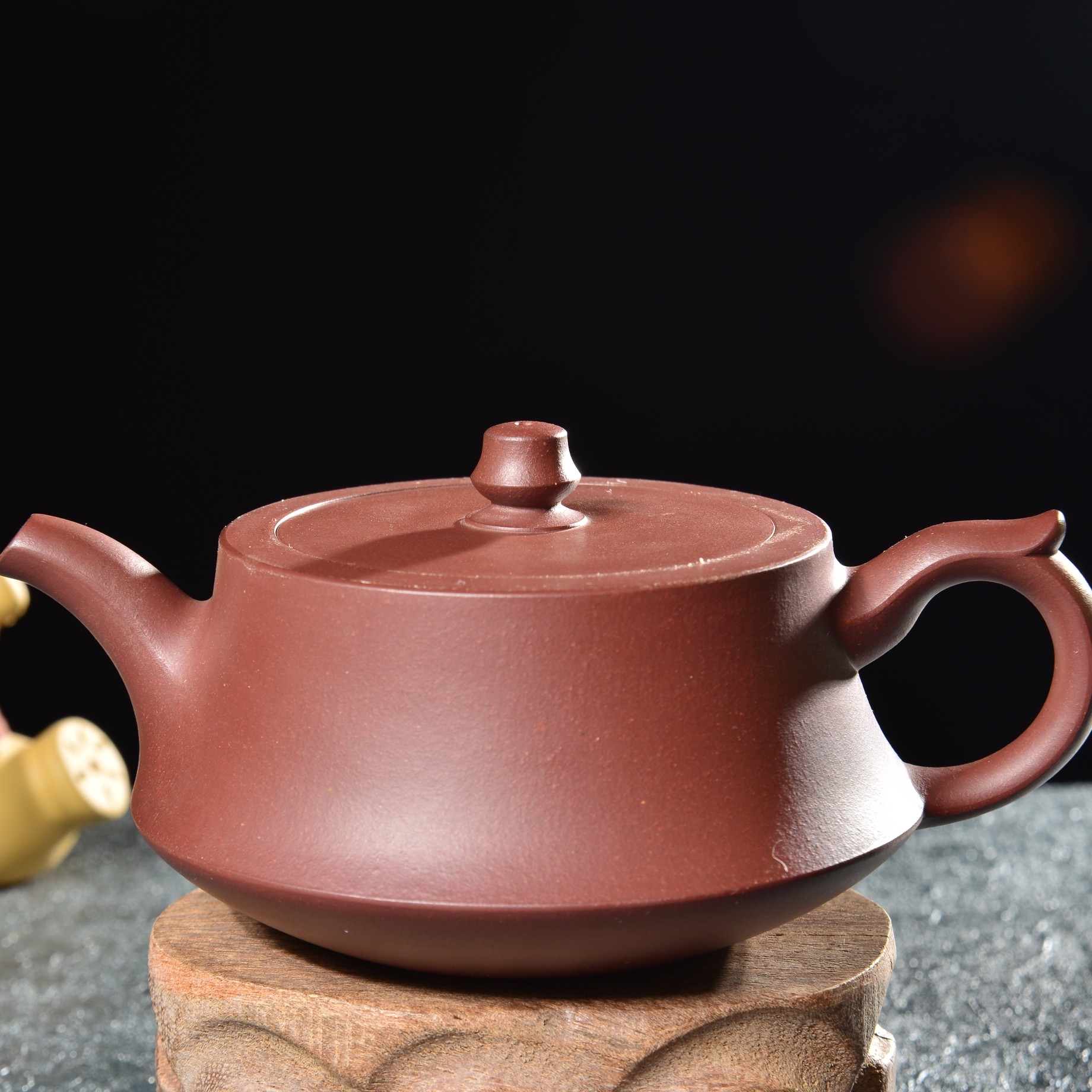 汉关紫砂茶壶紫砂壶柱础壶端正稳重是经典传统壶型