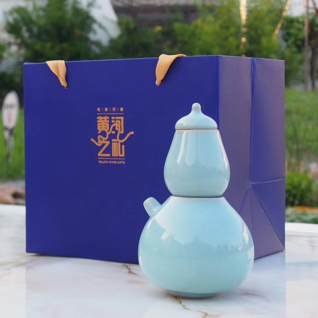 HETANG/惒堂汝瓷黄河之礼一人独酌酒具