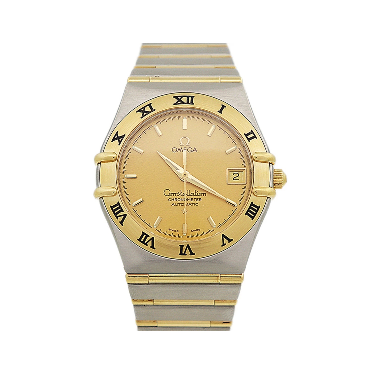 95新 Omega/欧米茄 星座/间金表男款表/36mm/单表/公价36800自动
