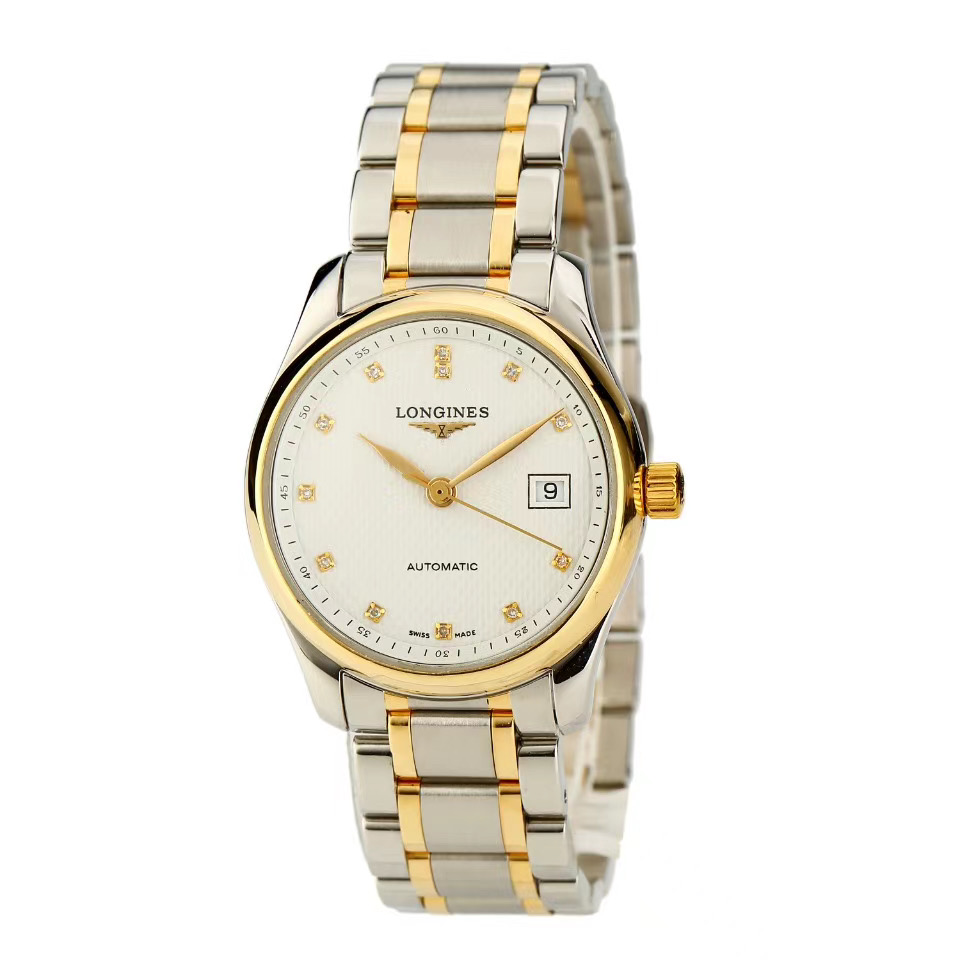 99新 Longines/浪琴 名匠18k金钻/L2.257.5.77.7/29mm女款经典