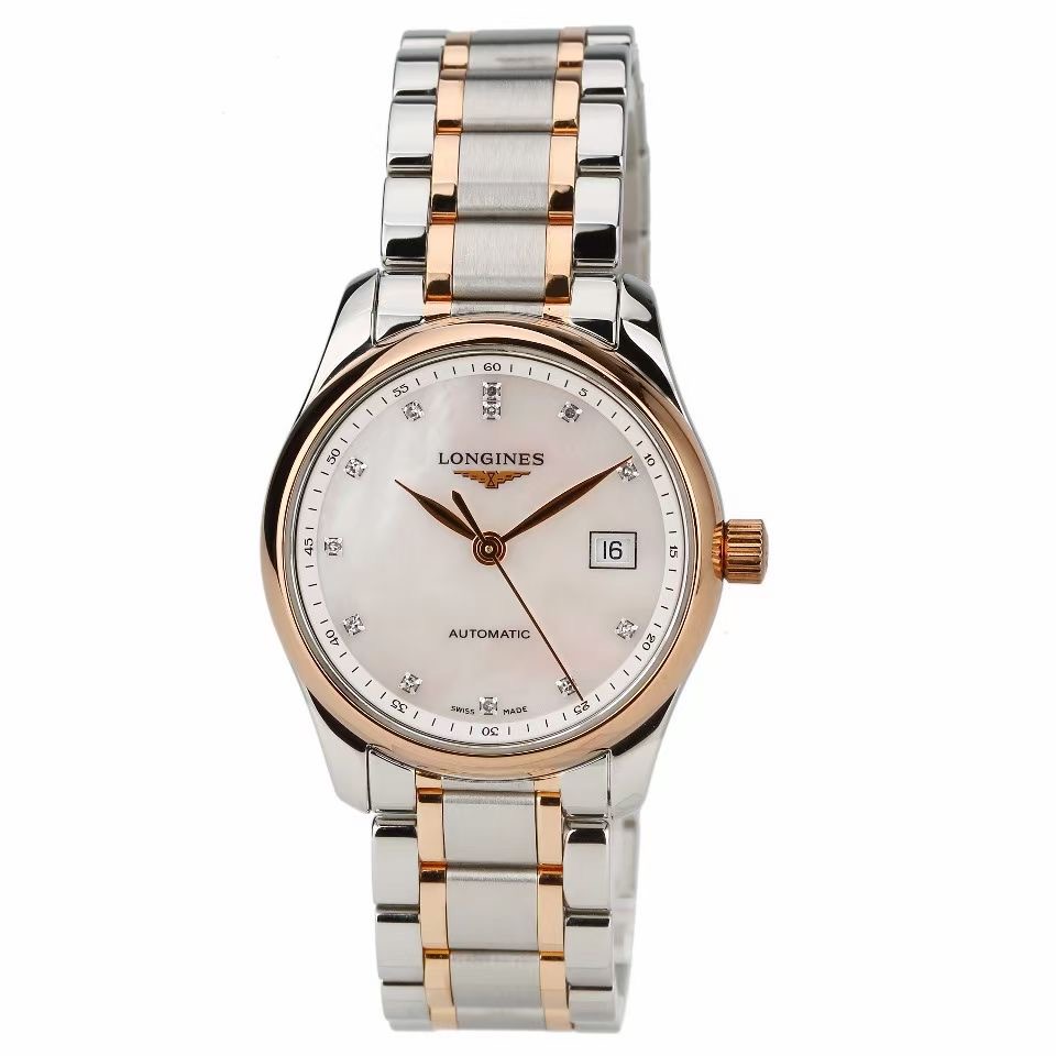 99新 Longines/浪琴 名匠玫瑰金钻/L2.257.5.89.7/29mm女士